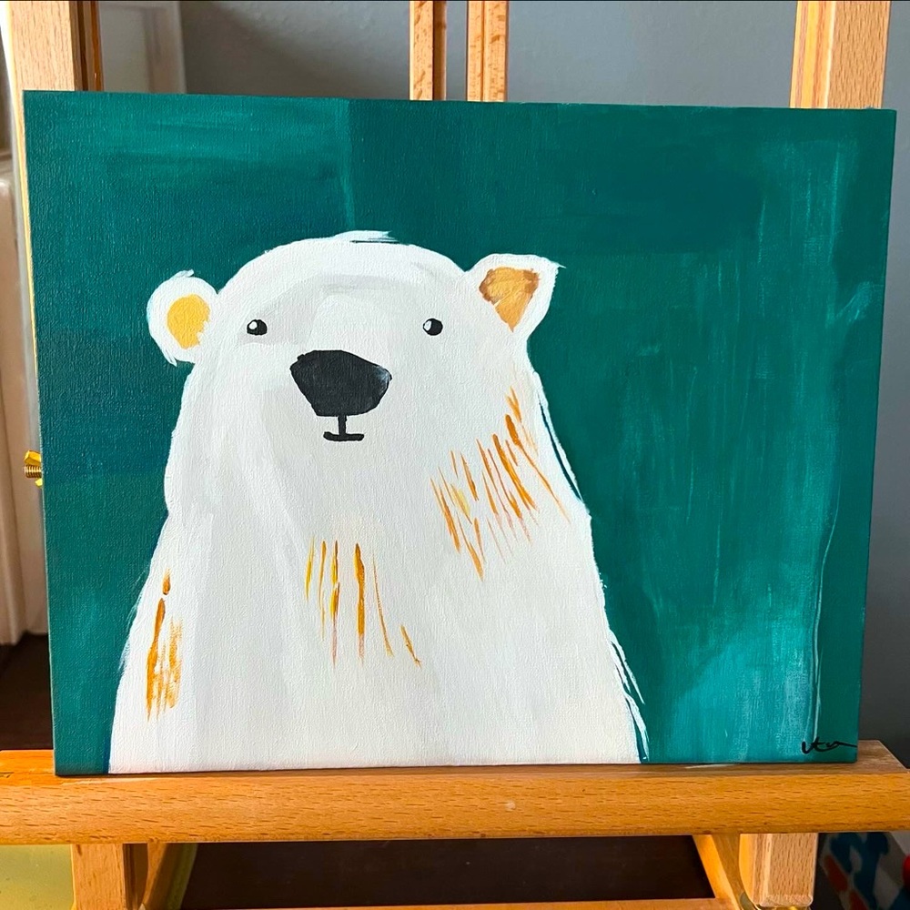 Handmade by me acrylic painting, 8x10 inches